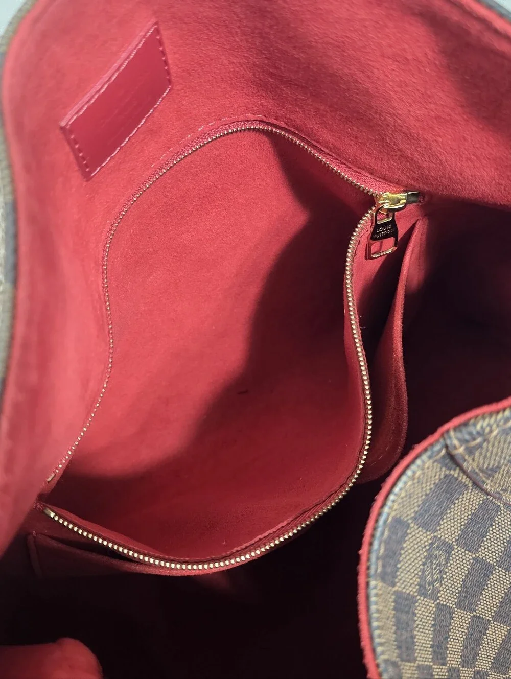 Louis Vuitton Caissa Hobo Damier Ebene Canvas Shoulder Bag